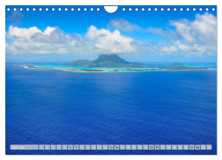 Produktbild: Bora Bora - Str&auml;nde und Landschaften (Wandkalender 2026 DIN A4 quer), CALVENDO Monatskalender