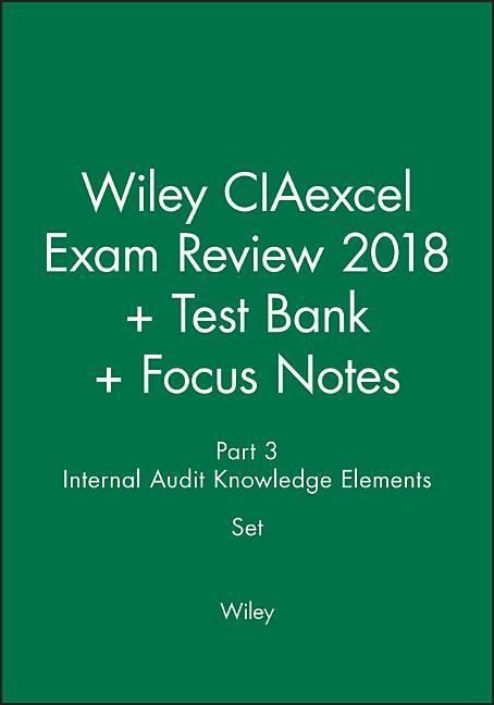 Produktbild: Wiley: Wiley CIAexcel Exam Review 2018 + Test Bank + Focus N