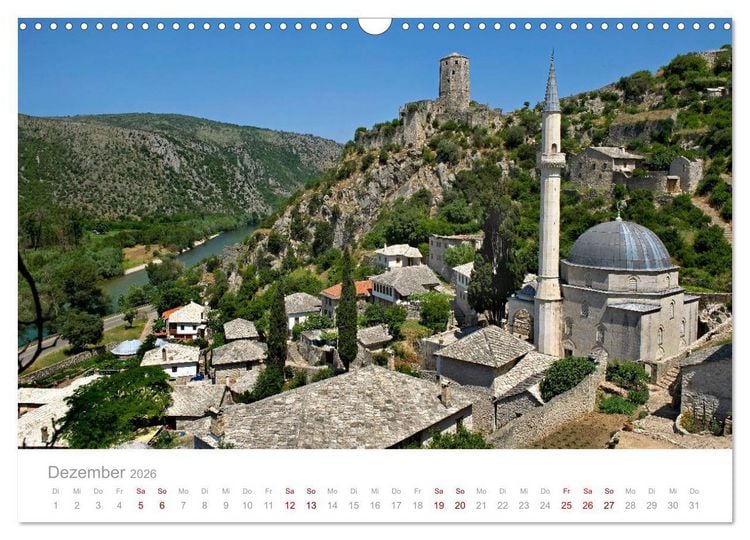 Produktbild: Kreuz und quer durch Bosnien-Herzegowina (Wandkalender 2026 DIN A3 quer), CALVENDO Monatskalender