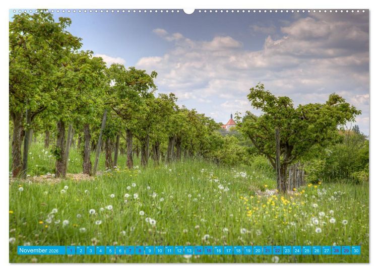 Produktbild: Natur pur - Volkach am Main (Wandkalender 2026 DIN A2 quer), CALVENDO Monatskalender