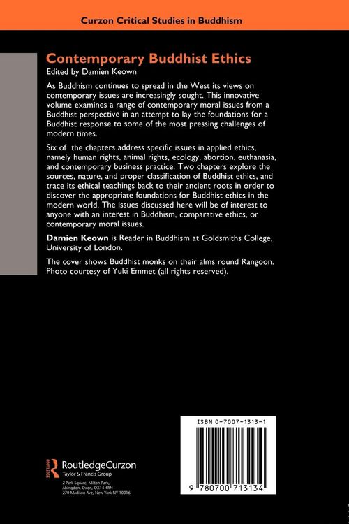 Produktbild: Contemporary Buddhist Ethics