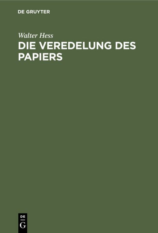 Produktbild: Die Veredelung des Papiers