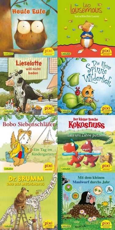 Produktbild: Pixi-8er-Set 297: Pixis liebste Kinderbuch-Helden (8x1 Exemplar)