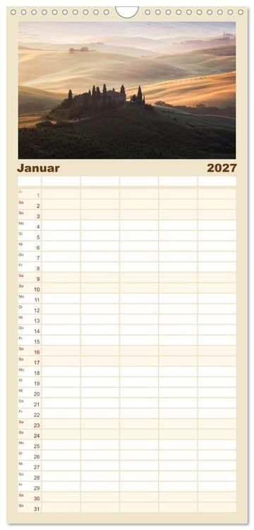 Produktbild: Familienplaner 2027 - Italien - Eine Reise durch Bel Paese mit 5 Spalten (Wandkalender, 21 x 45 cm) CALVENDO
