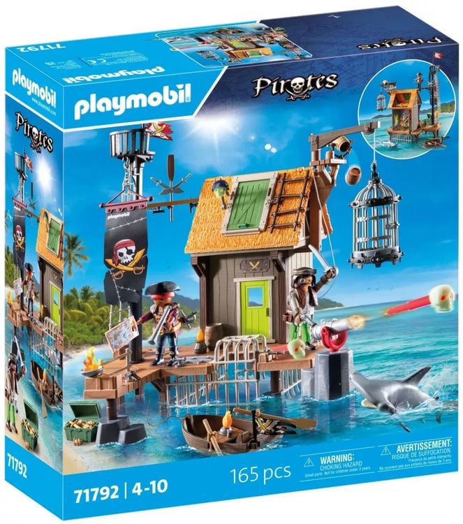 Produktbild: PLAYMOBIL 71792 Piratenhafen mit Seer&auml;uber-Gef&auml;ngnis
