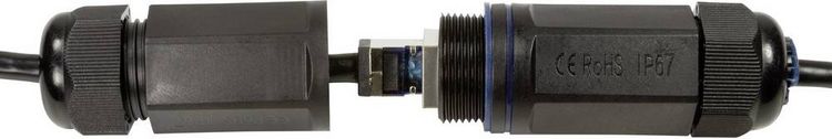 Produktbild: LogiLink CQ7093S RJ45 Patchkabel CAT 6a S/FTP 10.00 m Schwarz Geschirmt, UV-Best&auml;ndig, &Ouml;lbest&auml;ndig 1 St.