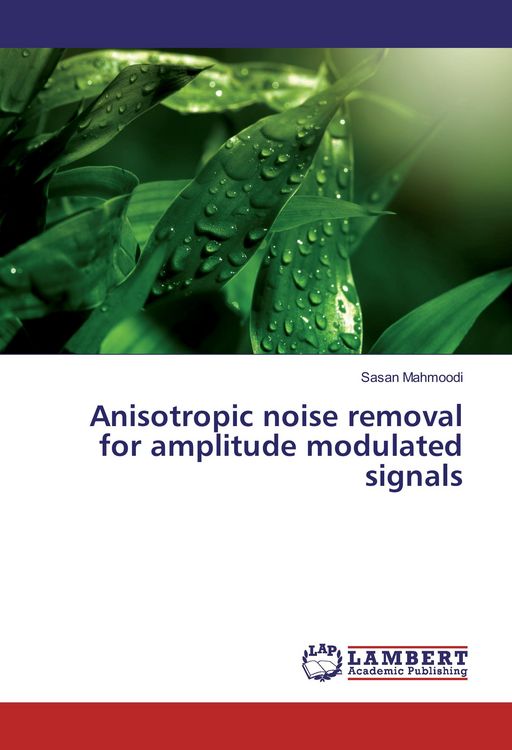 Produktbild: Anisotropic noise removal for amplitude modulated signals