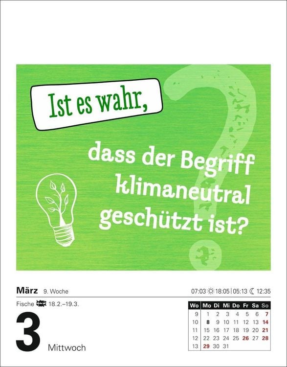 Produktbild: Ist es wahr, dass ...? Tagesabrei&szlig;kalender 2027 - Alltagswissen auf dem Pr&uuml;fstand