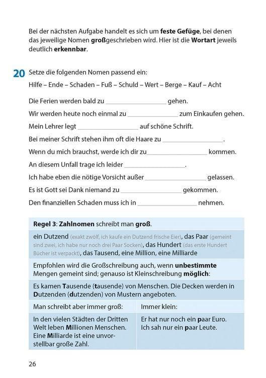 Produktbild: Rechtschreibtraining ab 5. Klasse und f&uuml;r Erwachsene, A5-Heft