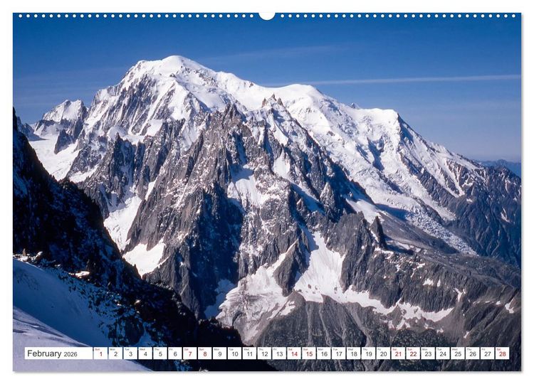 Produktbild: A trip to the roof of Europe. The Mont-Blanc massiv (High Quality Premium Wall Calendar 2026 DIN A2 landscape),CALVENDO 12 Month Wall Calendar