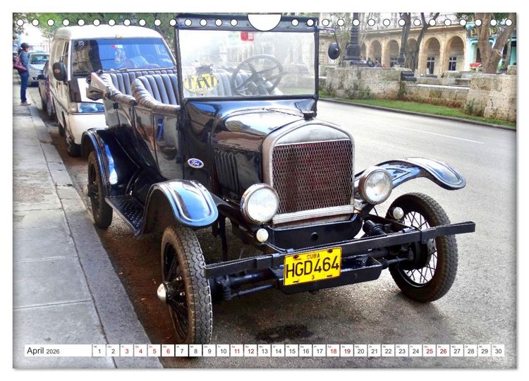 Produktbild: Tin Lizzie - Ford Modell T in Kuba (Wandkalender 2026 DIN A4 quer), CALVENDO Monatskalender