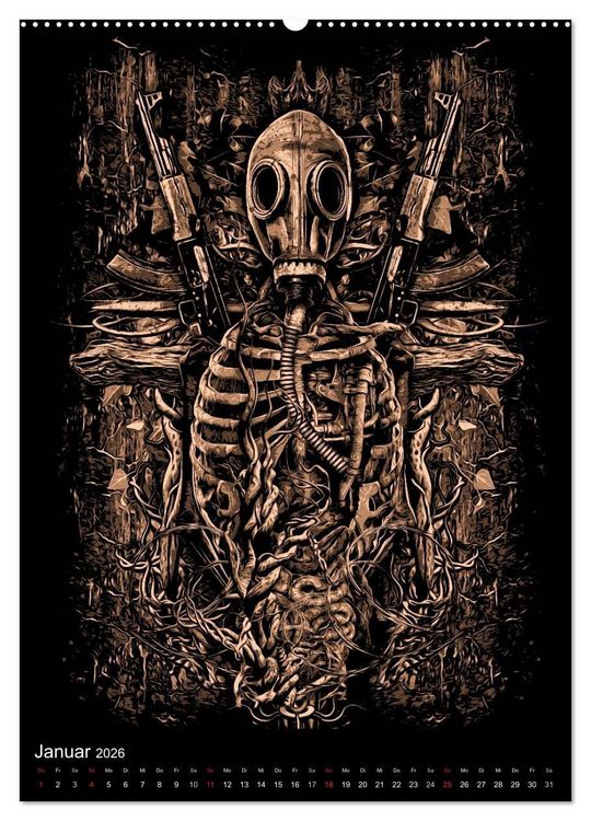 Produktbild: BLOODBOY/WAR ILLUSTRATION (hochwertiger Premium Wandkalender 2026 DIN A2 hoch), Kunstdruck in Hochglanz