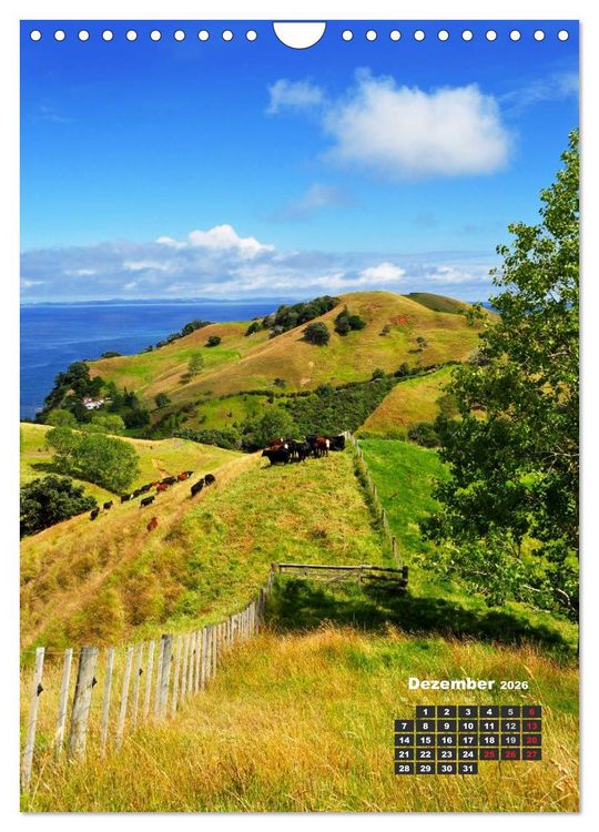 Produktbild: Reise durch Neuseeland (Wandkalender 2026 DIN A4 hoch), CALVENDO Monatskalender