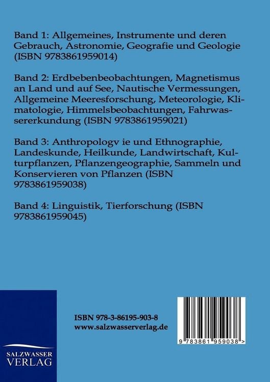 Produktbild: Anleitung zu wissenschaftlichen Beobachtungen auf Reisen