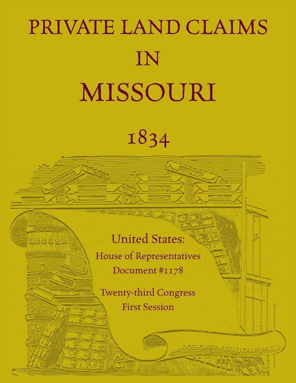 Produktbild: Private Land Claims in Missouri 1834
