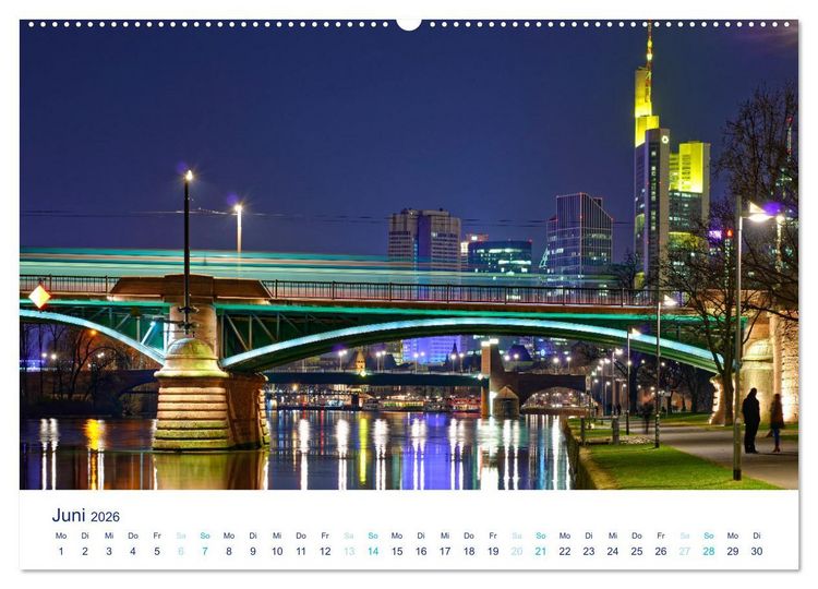 Produktbild: Fantastisches Frankfurt (hochwertiger Premium Wandkalender 2026 DIN A2 quer), Kunstdruck in Hochglanz