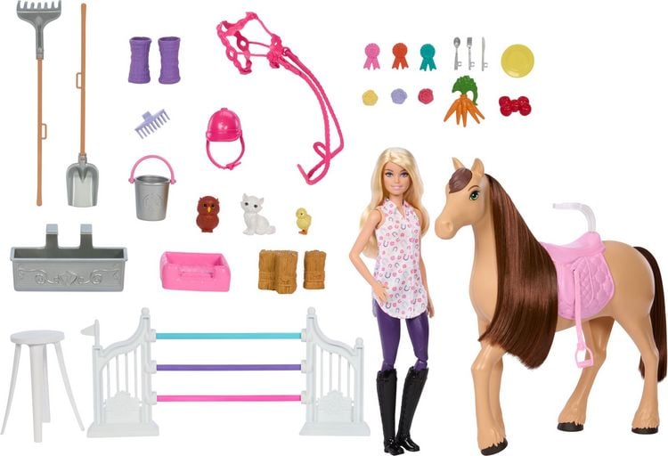 Produktbild: Barbie Mysteries: Das geheimnisvolle Pferdeabenteuer - Pferdestall-Spielset mit Puppe