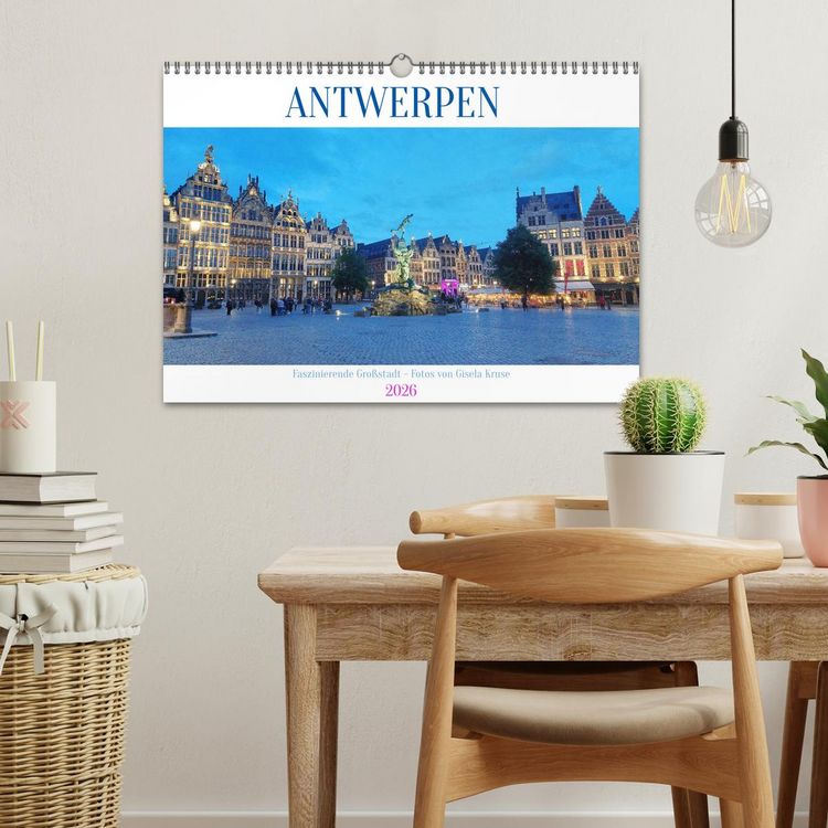 Produktbild: Antwerpen - Faszinierende Gro&szlig;stadt (Wandkalender 2026 DIN A3 quer), CALVENDO Monatskalender
