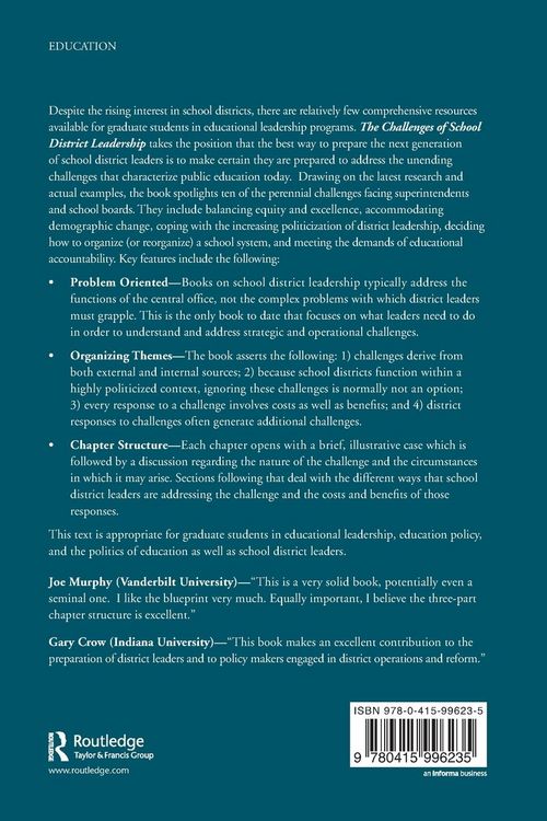 Produktbild: The Challenges of School District Leadership