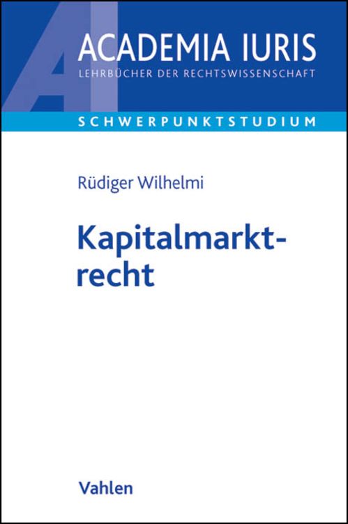Produktbild: Kapitalmarktrecht