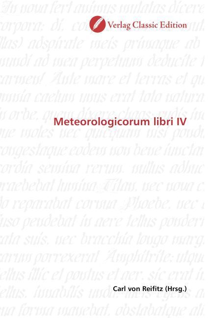 Produktbild: Meteorologicorum libri IV
