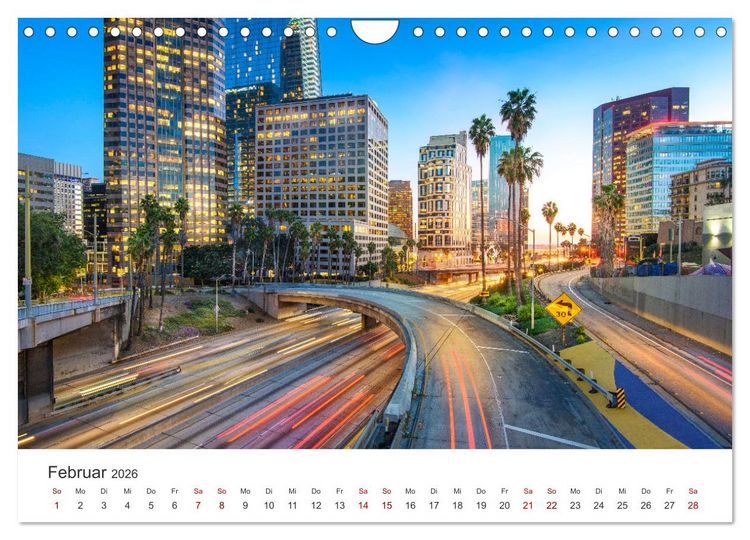 Produktbild: Los Angeles &ndash; Kalifornien (Wandkalender 2026 DIN A4 quer), CALVENDO Monatskalender