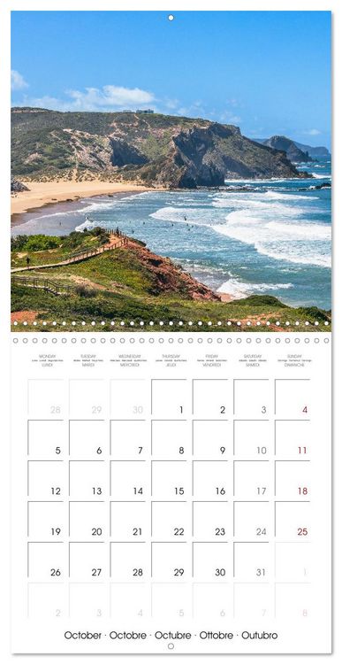 Produktbild: Algarve - Portugal's picturesque coastal landscapes (Wall Calendar 2026 12 &times; 12 Inch) CALVENDO 12 Month Wall Calendar