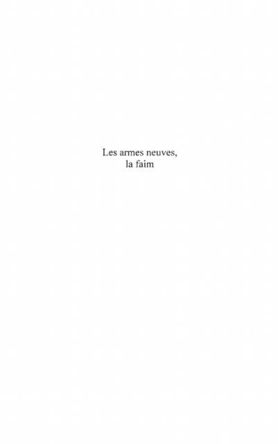 Produktbild: Les armes neuves, la faim