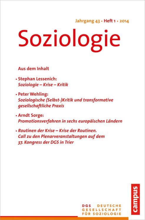 Produktbild: Soziologie 1.2014