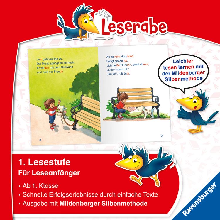 Produktbild: Leserabe mit Mildenberger Silbenmethode - Ein Hund f&uuml;r Jule