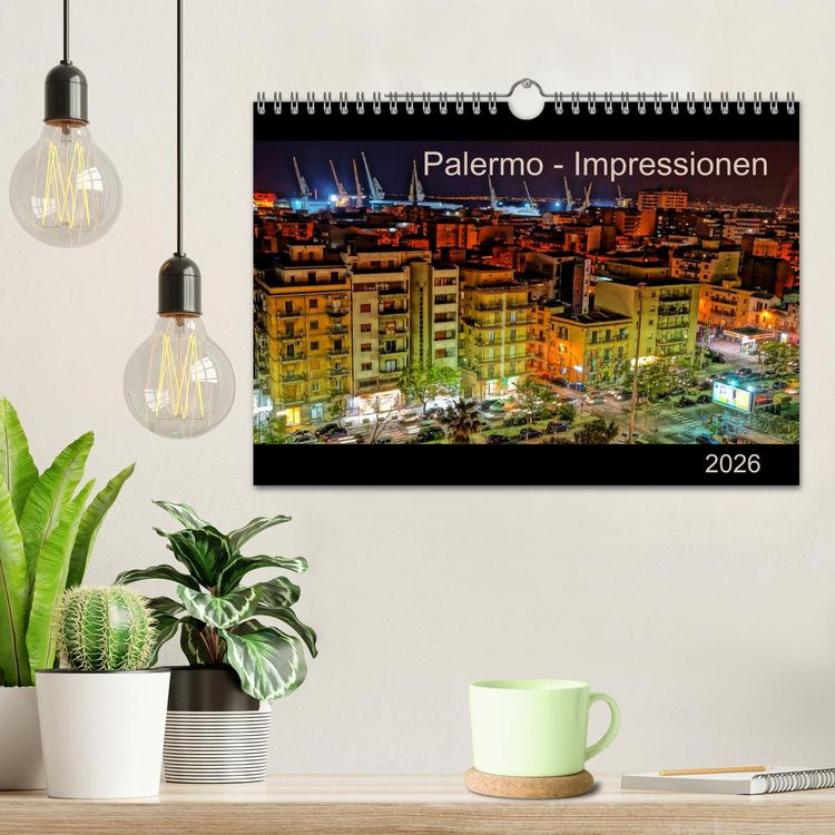 Produktbild: Palermo - Impressionen (Wandkalender 2026 DIN A4 quer), CALVENDO Monatskalender