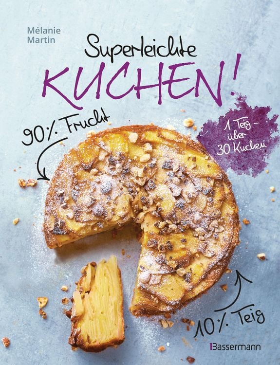Produktbild: Superleichte Kuchen! 90% Frucht, 10% Teig. &Uuml;ber 30 einfache Kuchenrezepte mit einem Grundteig