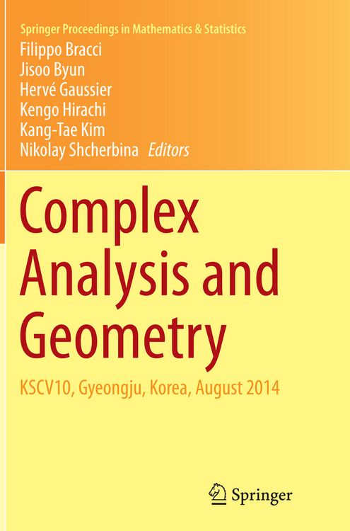 Produktbild: Complex Analysis and Geometry