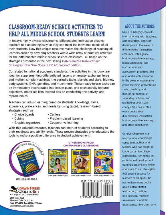 Produktbild: Activities for the Differentiated Classroom
