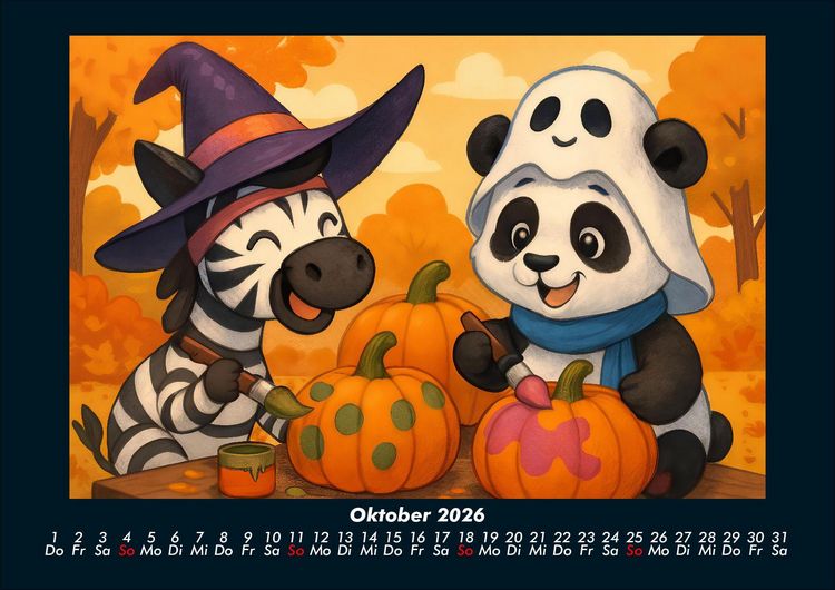 Produktbild: Zara & Pippin - Beste Freunde f&uuml;rs Jahr 2026 Fotokalender DIN A4