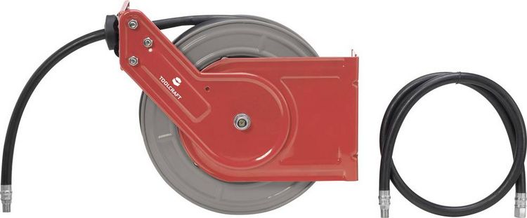 Produktbild: TOOLCRAFT Druckluft-Schlauchaufroller 10m 20 bar Wandbefestigung, Deckenbefestigung