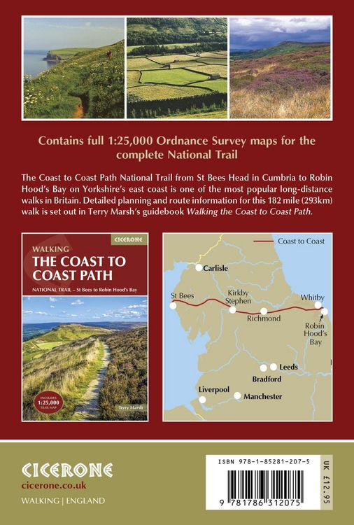 Produktbild: The Coast to Coast Path Trail Map