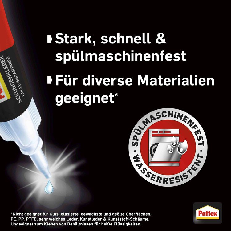 Produktbild: Pattex Kleben Pattex Sekundenkleber Fl&uuml;ssig Mini Trio, 3 1 g