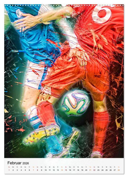 Produktbild: Fussball - einfach cool (hochwertiger Premium Wandkalender 2026 DIN A2 hoch), Kunstdruck in Hochglanz