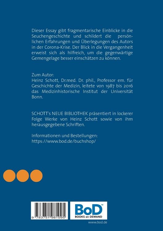Produktbild: Corona und was die Seuchengeschichte lehrt