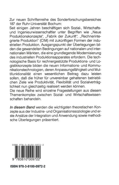 Produktbild: Technik Arbeit Betrieb Gesellschaft
