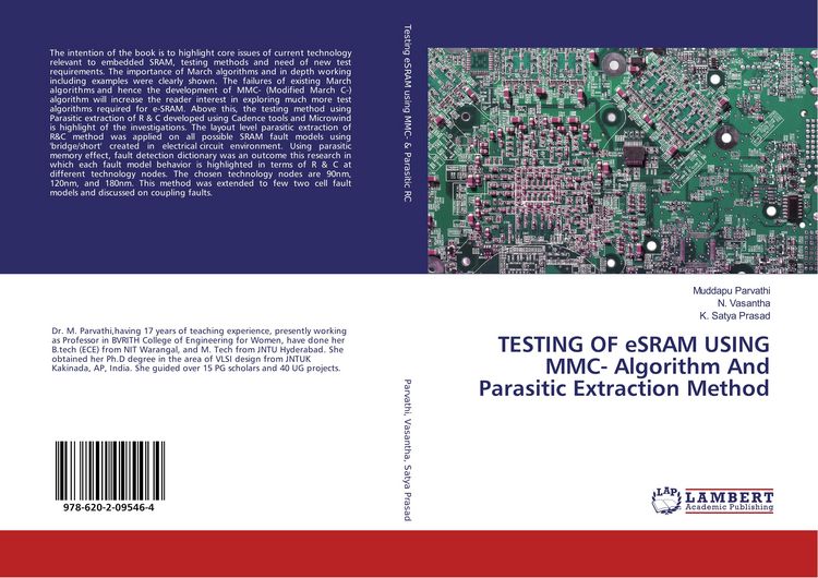 Produktbild: TESTING OF eSRAM USING MMC- Algorithm And Parasitic Extraction Method