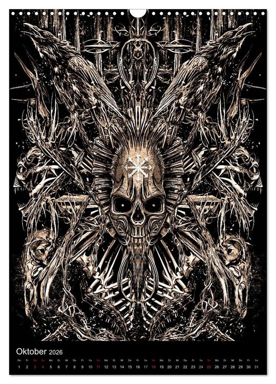 Produktbild: BLOODBOY/DARK ILLUSTRATION (Wandkalender 2026 DIN A3 hoch), CALVENDO Monatskalender