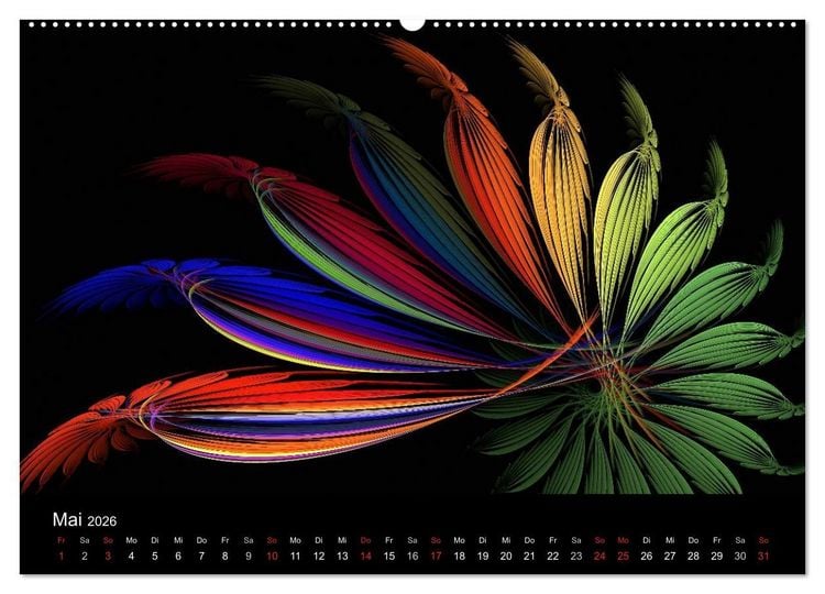 Produktbild: Wunderbare Welt der Farben 2026 (Wandkalender 2026 DIN A2 quer), CALVENDO Monatskalender