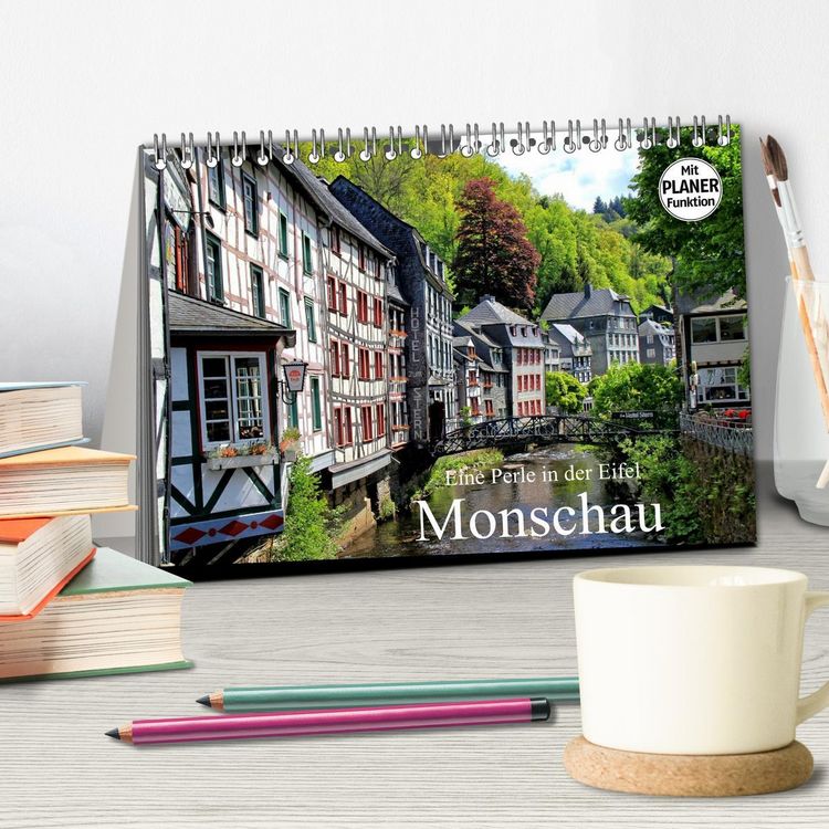 Produktbild: Eine Perle in der Eifel - Monschau (Tischkalender 2026 DIN A5 quer), CALVENDO Monatskalender