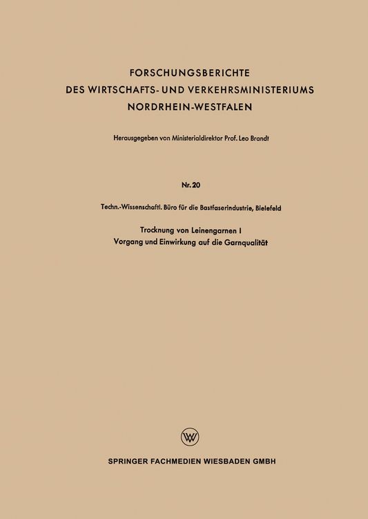 Produktbild: Trocknung von Leinengarnen I