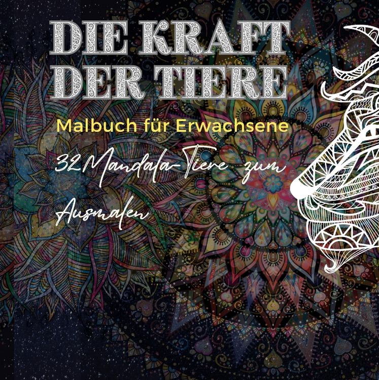 Produktbild: Mandala Malbuch f&uuml;r Erwachsene: Die Kraft der Tiere
