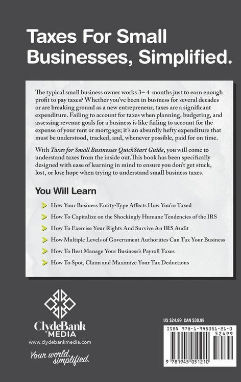 Produktbild: Taxes for Small Businesses QuickStart Guide