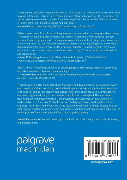 Produktbild: Police Socialisation, Identity and Culture