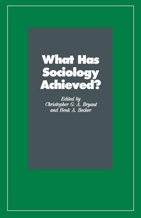 Produktbild: What Has Sociology Achieved?